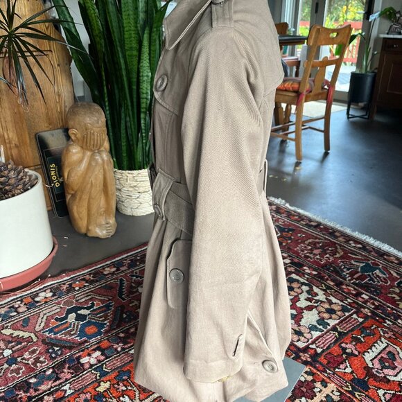 Beige Cotton Trench - Picture 3 of 4